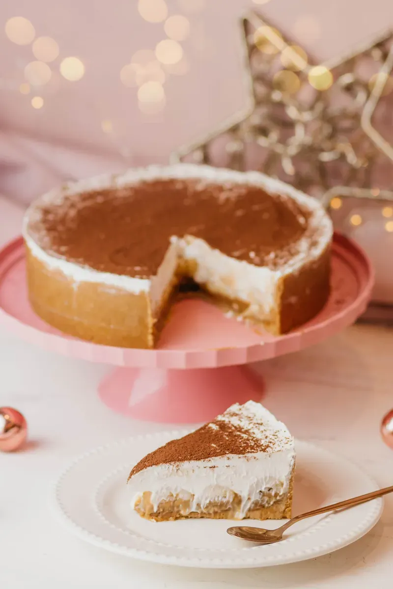 Fatia de banoffee artesanal